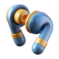 elegant minimalist Wireless earbuds with noise cancellation high resolution png