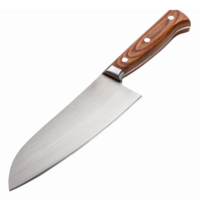 Professional Chef Knife with Wooden Handle for Culinary Kitchen Preparation Tools png