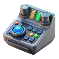stunning artistic Spaceship control panel with illuminated buttons high resolution png
