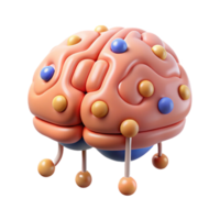 stunning classic Brain-computer interface with neural connectors exclusive png