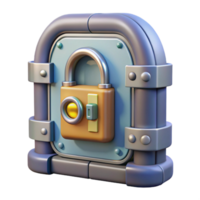 magnificent rustic Spaceship door with locking mechanism authentic png