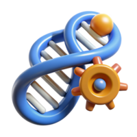 dramatic rustic Genetic engineering tool with DNA helix high quality png