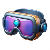 serene creative Cyberpunk goggles with augmented reality display high resolution png