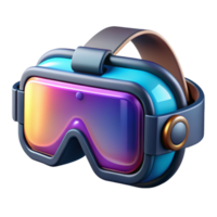 beautiful classic Cyberpunk goggles with augmented reality display high resolution png