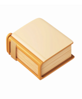 Realistic Closed Book Illustration with Soft Cover Ideal for Education and Literature Themes png