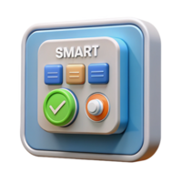 beautiful creative Smart home automation control panel detailed png