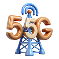 extraordinary creative 5G network tower transmitting data original png