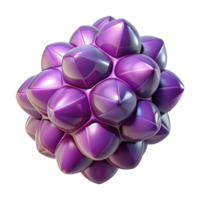 impressive contemporary A single grape made of amethyst crystal, high resolution png