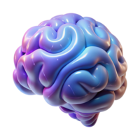 serene abstract A single, realistic human brain made of swirling nebulae, authentic png