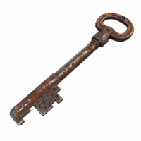 Rusty Vintage Key with Intricate Design for Symbolizing Unlocking Secrets and Mysteries png