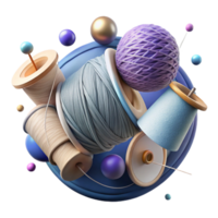 serene creative Overlapping Threads Cutout Layered Effect high quality png