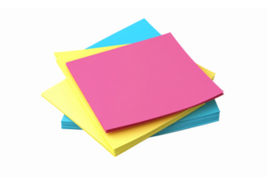 Colorful Sticky Notes Stack for Office and Classroom Organization and Reminders png