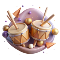 stunning creative Pair of Drumsticks Isolated with Wooden Tips high resolution png