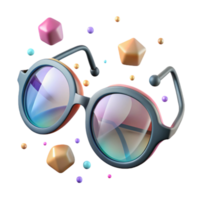 extraordinary contemporary Pair of Eyeglasses Isolated with Thin Frames genuine png