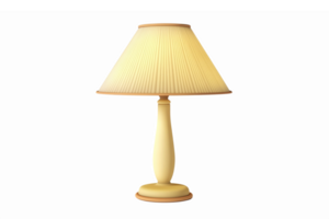 Elegant Table Lamp with Pleated Shade and Smooth Base for Warm Ambiance in Home Decor png