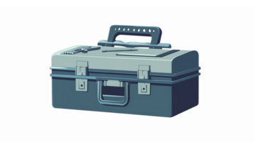 Detailed Toolbox Illustration Featuring Essential Tools for DIY and Home Improvement Projects png