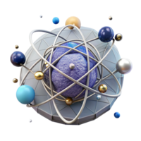 vibrant rustic Quantum Entanglement Cutout with Connected Particles professional png