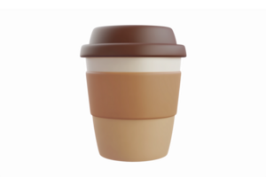 Reusable Coffee Cup Eco-Friendly Design with Layers of Brown and Beige Tones for Sustainable Living png