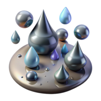 beautiful rustic Rain Drops on Wet Asphalt Transparent Background exclusive png
