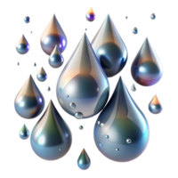 stunning minimalist Rain Drops with Bokeh Effect Transparent Background high resolution png