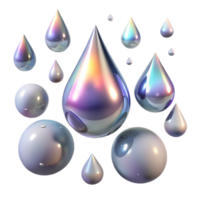 magnificent contemporary Rain Drops with Lens Flare Transparent Background detailed png