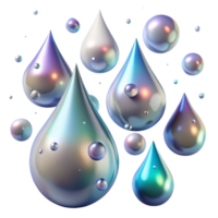 elegant artistic Rain Drops with Bokeh Effect Transparent Background png