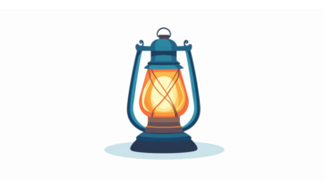 Vintage Lantern with Warm Glow Illuminating Dark Spaces Ideal for Rustic Decor and Camping png