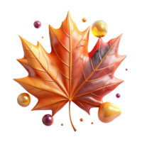 wonderful classic Realistic Maple Leaf Autumn Colors Transparent detailed png