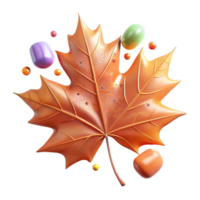 beautiful creative Realistic Maple Leaf Autumn Colors Transparent high resolution png