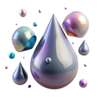 dramatic abstract Realistic Rain Drop Set Isolated Transparent Background exclusive png