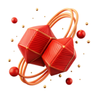 stunning creative Red Thread Connected to Two Points Isolated detailed png