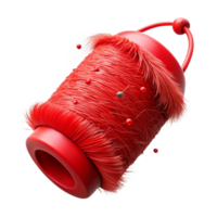 stunning contemporary Red Thread with Frayed Edges Isolated original png