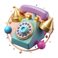 impressive abstract Retro Telephone Rotary Dial Isolated Element high quality png