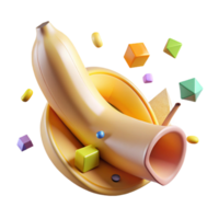 wonderful modern Ripe Banana Peel Partially Open Isolated high resolution png