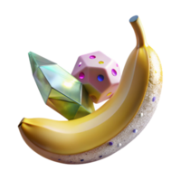magnificent modern Ripe Banana Transparent Background with Peel Texture authentic png