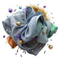 stunning creative Ripped Fabric with Loose Threads Isolated Element genuine png