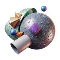 stunning rustic Rolling Ball Side View Transparent Background high quality png