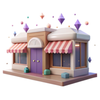 magnificent rustic Row of City Storefronts with Awnings Cutout Element exclusive png