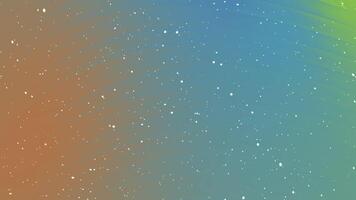 Colorful gradient background with scattered white particles resembling cosmic dust. Space abstract concept video