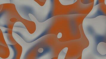 Smooth abstract wave pattern in orange and blue gradient tones video