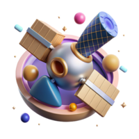 wonderful abstract Satellite Orbit Cutout with Elliptical Path authentic png