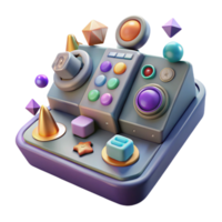 wonderful vintage Sci Fi Control Panel with Buttons and Dials Cutout genuine png