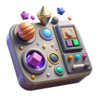 extraordinary abstract Sci Fi Control Panel with Buttons and Dials Cutout detailed png