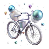 wonderful rustic Shadow of a Bicycle Isolated authentic png