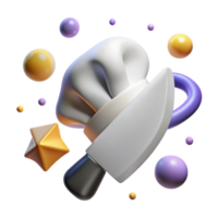elegant classic Shadow of a Chef's Knife Transparent Element authentic png