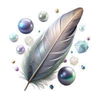vibrant rustic Shadow of a Feather Transparent Element high quality png