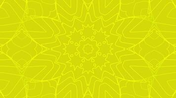 Mandala pattern showcasing intricate geometric shapes vibrantly. Abstract art concept video