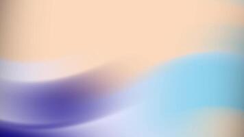 Smooth wavy gradient blending peach and blue shades gently. Abstract minimalist concept video