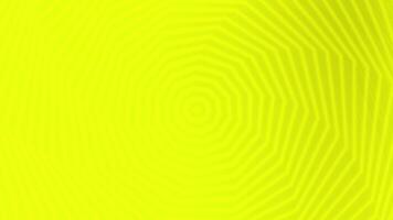 Bright yellow hexagons form concentric geometric pattern with modern depth. Abstract technology concept video