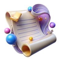serene creative Sheet Music Page Curl Effect Transparent Cutout genuine png